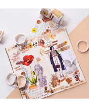 Load image into Gallery viewer, ZMLSED 6 Roll Washi Tape Set, Japanese Romantic Decorative Writable Masking Tape for Arts DIY Crafts Scrapbooking Album Bullet Junk Journal Planners Calendars Notebook