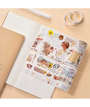 Load image into Gallery viewer, ZMLSED 6 Roll Washi Tape Set, Japanese Romantic Decorative Writable Masking Tape for Arts DIY Crafts Scrapbooking Album Bullet Junk Journal Planners Calendars Notebook
