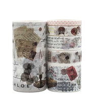 Load image into Gallery viewer, ZMLSED 6 Roll Washi Tape Set, Japanese Romantic Decorative Writable Masking Tape for Arts DIY Crafts Scrapbooking Album Bullet Junk Journal Planners Calendars Notebook