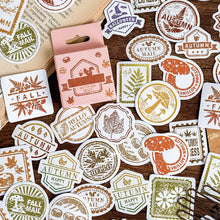 Load image into Gallery viewer, ZMLSED Vintage Natural Stickers, 46Pcs Autumn Leaves Decorative Retro Decals Adhesive Watercolor Aesthetic Trendy for Scrapbook Laptop Skins Album DIY Craft Daily Planner