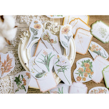 Load image into Gallery viewer, ZMLSED Vintage Stickers, 40Pcs Autumn Flowers Decorative Decals Adhesive Aesthetic Trendy for Scrapbook Laptop Skins Album DIY Craft Daily Planner