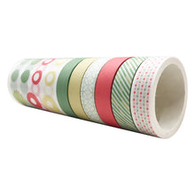 Load image into Gallery viewer, ZMLSED 7 Rolls Dots Washi Masking Tape Set, Japanese Solid Color Decorative Writable Vintage Tape for DIY Crafts Arts Scrapbooking Bullet Journal Planners
