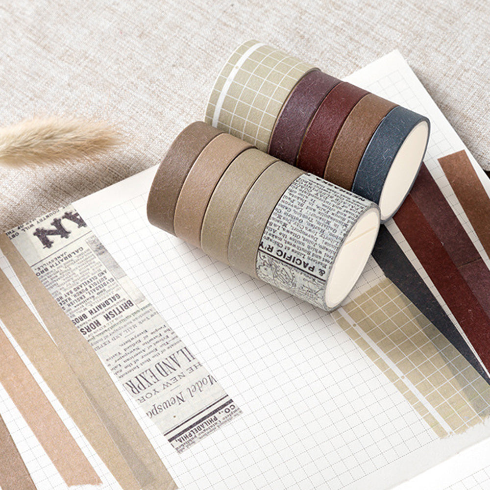 How to make vintage washi tape stickers _ DIY vintage washi tape _ journal  washi tape 