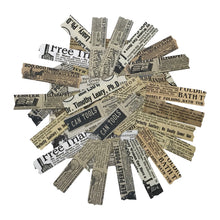 Load image into Gallery viewer, ZMLSED Vintage Newspaper Aesthetic Stickers, 50Pcs Decorative Adhesive Trendy for Scrapbook Laptop Skins Album DIY Craft Planner