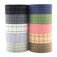 Load image into Gallery viewer, 10 Rolls Basic Collection Decoration Vintage Washi Tape Set, ZMLSED 15mm Wide Japanese Masking Decorative Tapes for Bullet Journal Planners DIY Crafts and Arts Scrapbooking Adhesive