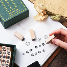 Load image into Gallery viewer, Decorative Wood Stamps, ZMLSED 36pcs Vintage ABC Alphabet Letters Number Wooden Rubber Stamps with Storage Box Set for Card Making DIY Crafts Planner Scrapbooking Bullet Journal