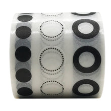 Load image into Gallery viewer, Vintage Black White Dots Washi Masking Tapes Set, ZMLSED 40mm Wide 3 Meters Japanese Decorative Writable Tape for DIY Crafts Arts Scrapbooking Bullet Journal