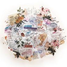Load image into Gallery viewer, ZMLSED Vintage Stickers, 60Pcs Decorative Retro Decals Adhesive Aesthetic Trendy for Scrapbook Laptop Skins Album DIY Craft Daily Planner