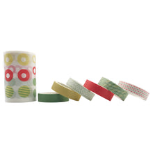 Load image into Gallery viewer, ZMLSED 7 Rolls Dots Washi Masking Tape Set, Japanese Solid Color Decorative Writable Vintage Tape for DIY Crafts Arts Scrapbooking Bullet Journal Planners