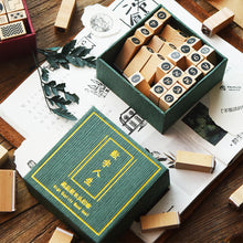 Load image into Gallery viewer, Decorative Wood Stamps, ZMLSED 36pcs Vintage ABC Alphabet Letters Number Wooden Rubber Stamps with Storage Box Set for Card Making DIY Crafts Planner Scrapbooking Bullet Journal