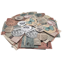 Load image into Gallery viewer, ZMLSED Vintage Stickers, 40Pcs Decorative Pocket Tapes Decals Adhesive Aesthetic Trendy for Scrapbook Laptop Skins Album DIY Craft Daily Planner