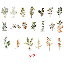 Load image into Gallery viewer, ZMLSED Vintage Stickers, 40Pcs Garden Berries Decorative Retro Decals Adhesive Watercolor Aesthetic Trendy for Scrapbook Laptop Skins Album DIY Craft Daily Planner