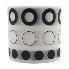 Load image into Gallery viewer, Vintage Black White Dots Washi Masking Tapes Set, ZMLSED 40mm Wide 3 Meters Japanese Decorative Writable Tape for DIY Crafts Arts Scrapbooking Bullet Journal