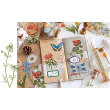 Load image into Gallery viewer, ZMLSED Vintage Natural Stickers, 20Pcs Spring Flowers Decorative Retro Decals Adhesive Watercolor Aesthetic Trendy for Scrapbook Laptop Skins Album DIY Craft Daily Planner