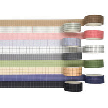 Load image into Gallery viewer, 10 Rolls Basic Collection Decoration Vintage Washi Tape Set, ZMLSED 15mm Wide Japanese Masking Decorative Tapes for Bullet Journal Planners DIY Crafts and Arts Scrapbooking Adhesive