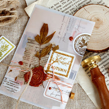 Load image into Gallery viewer, ZMLSED Vintage Natural Stickers, 46Pcs Autumn Leaves Decorative Retro Decals Adhesive Watercolor Aesthetic Trendy for Scrapbook Laptop Skins Album DIY Craft Daily Planner