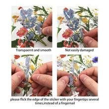 Load image into Gallery viewer, ZMLSED Vintage Natural Stickers, 20Pcs Spring Flowers Decorative Retro Decals Adhesive Watercolor Aesthetic Trendy for Scrapbook Laptop Skins Album DIY Craft Daily Planner