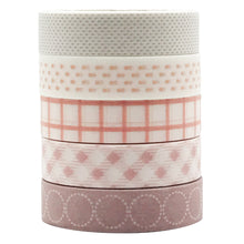 画像をギャラリービューアに読み込む, 5 Rolls Sakura Basic Collection Decoration Washi Tape Set, ZMLSED 10mm Wide Japanese Masking Decorative Tapes for Bullet Journal Planners DIY Crafts and Arts Scrapbooking Adhesive
