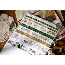 画像をギャラリービューアに読み込む, Vintage Green Washi Tape Set, ZMLSED 8 Rolls Antique Mushroom Japanese Masking Writable Decorative Tapes for Bullet Journal Planners DIY Crafts Arts Scrapbooking Adhesive
