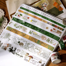 画像をギャラリービューアに読み込む, Vintage Green Washi Tape Set, ZMLSED 8 Rolls Antique Mushroom Japanese Masking Writable Decorative Tapes for Bullet Journal Planners DIY Crafts Arts Scrapbooking Adhesive
