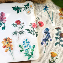 Load image into Gallery viewer, ZMLSED Vintage Natural Stickers, 40Pcs Pretty Floral Decorative Retro Decals Adhesive Watercolor Aesthetic Trendy for Scrapbook Laptop Skins Album DIY Craft Daily Planner
