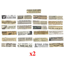 Cargar imagen en el visor de la galería, ZMLSED Vintage Newspaper Aesthetic Stickers, 50Pcs Decorative Adhesive Trendy for Scrapbook Laptop Skins Album DIY Craft Planner
