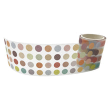 Cargar imagen en el visor de la galería, Cute Fresh Dots Washi Masking Tape Set, ZMLSED 50mm Wide 3 Meters Japanese Decorative Writable Tapes for DIY Crafts Arts Scrapbooking Bullet Journal
