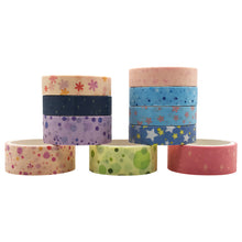 画像をギャラリービューアに読み込む, Cute Dreamy Pink Blue Washi Tape Set, ZMLSED 10 Rolls Galaxy Stars Japanese Masking Writable Decorative Tapes for Bullet Journal Planners DIY Crafts Arts Scrapbooking Adhesive
