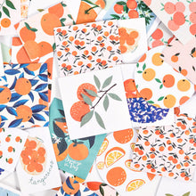 Cargar imagen en el visor de la galería, ZMLSED Vintage Natural Stickers, 46Pcs Oranges Decorative Retro Decals Adhesive Watercolor Aesthetic Trendy for Scrapbook Laptop Skins Album DIY Craft Daily Planner
