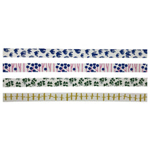 Load image into Gallery viewer, ZMLSED 4 Rolls Natural Washi Tape Set,20MM Wide Floral Japanese Masking Decorative Tapes for Bullet Journal Planners DIY Decor Crafts Arts Scrapbooking Adhesive
