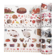 画像をギャラリービューアに読み込む, Cute Animals Washi Tape Set, ZMLSED 10 Rolls Japanese Masking Decorative Tapes for DIY Crafts and Arts Bullet Journal Planners Scrapbooking Adhesive
