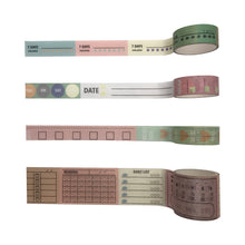 Load image into Gallery viewer, Todolist Washi Tape Set,4 Rolls Self-Achievement Collection Decoration Japanese Masking Decorative Tapes for Bullet Journal Planners DIY Crafts Arts Scrapbooking Adhesive
